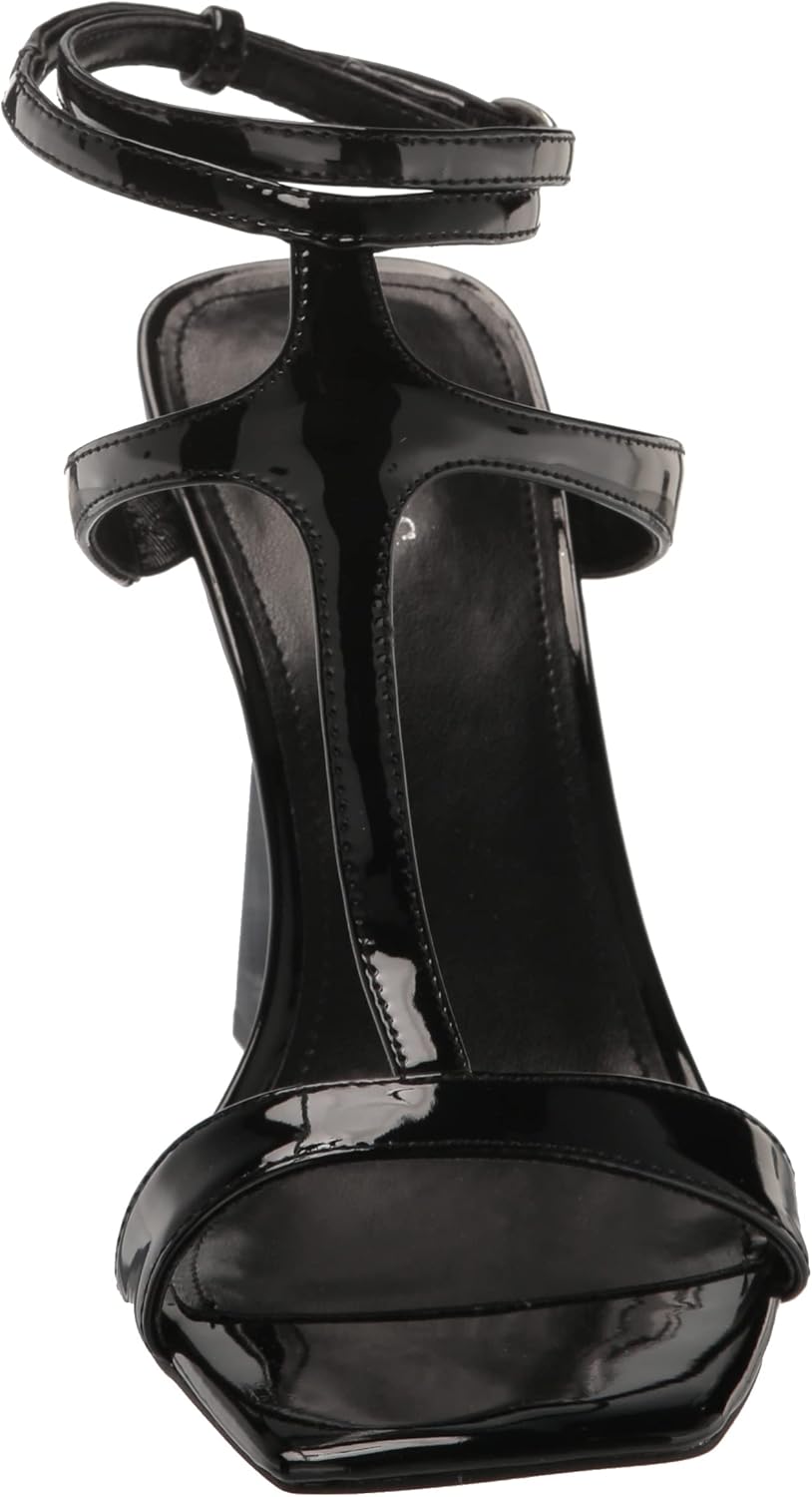 Guess Women's Bacio3 Heeled Sandal, Black Patent, 5 - Image 2