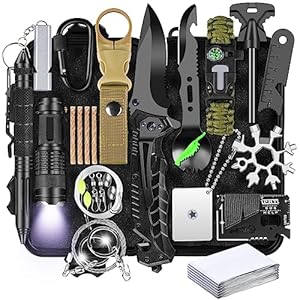 Gifts for Men Him Dad Husband, 28-In-1-Survival Kits, Men’s Gifts Survival Gear, Stocking Stuffers for Men Christmas Birthday Gifts, Unique Cool Gadgets Gifts for Camping, Hiking, Hunting