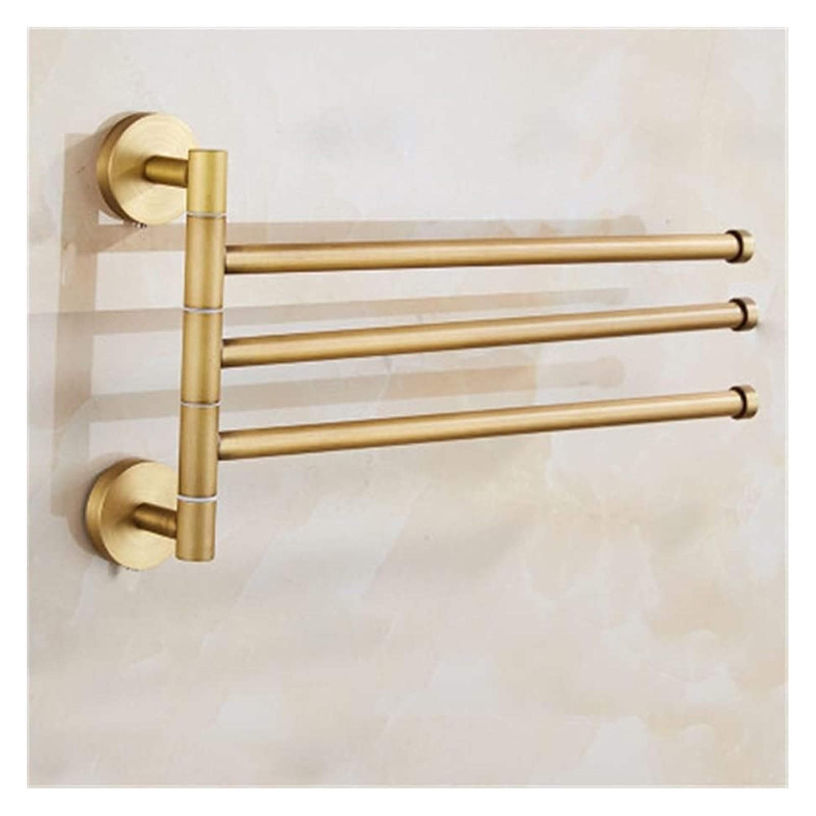 Towel Racks Rack Antique Brass Folding Movable Bath Bars Bathroom Hanger(Three Bars a)