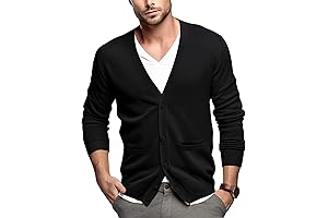 Refined Comfort: Big and Tall Mens Cardigan Sweaters