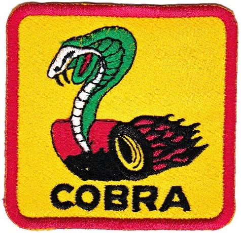Cobra Wheels Snake Sew-on Iron-on Patches Embroidered Applique