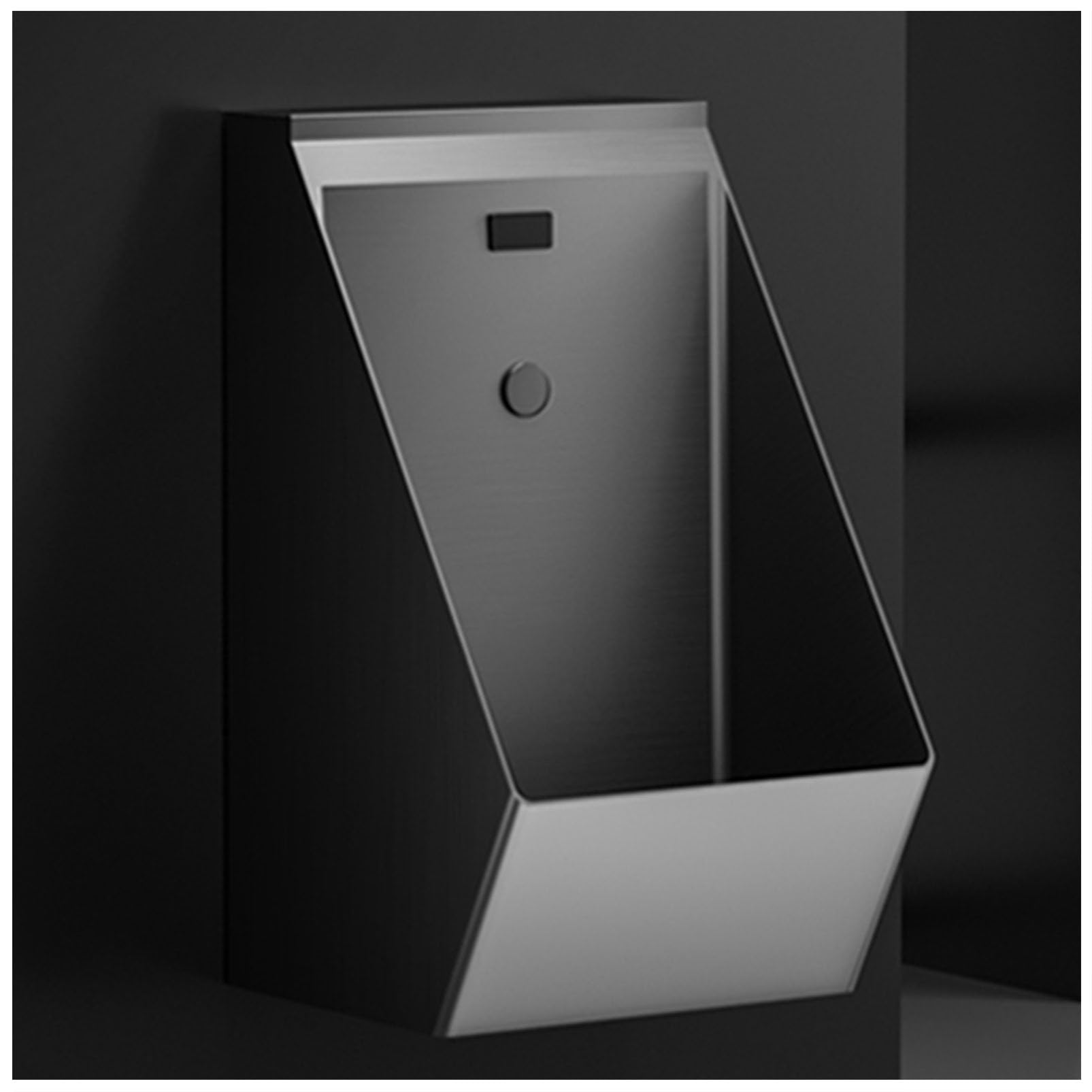 OTQEFTN Automatic Sensor Urinal Toilet Universal Washout Urinal, Wall Mounted Intelligent Touchless Urinal, Flush Valve Auto Urinals Flushing Set, Commercial Men's Adult Urinal B