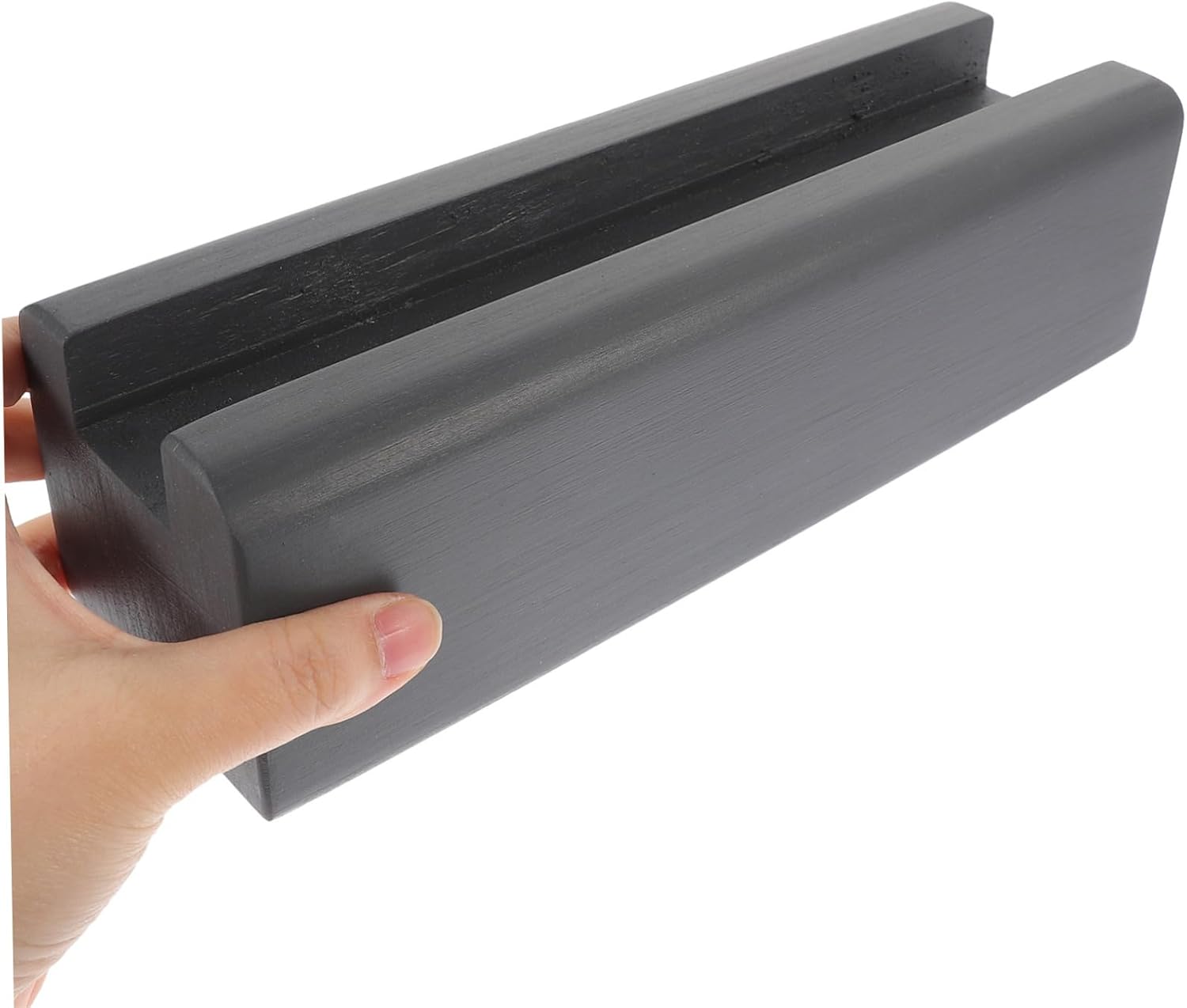 Cabilock Floor Mirror Base Mirror Display Stands Art Display Support Full Body Mirror Stand Full Length Mirror Stand Kickstand Mirrors Full Length Mirror Bracket Fixed Mirror Non-slip Wood, Dark Grey