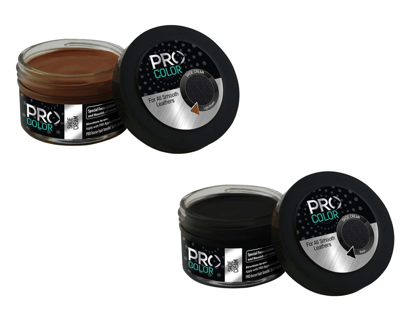 PRO Smooth Leather Shoe Cream Polish Light Brown & Black I 50 ML each I Pack. of 2 (B0B2PC9Z8X) Amazon Price History, Amazon Price Tracker