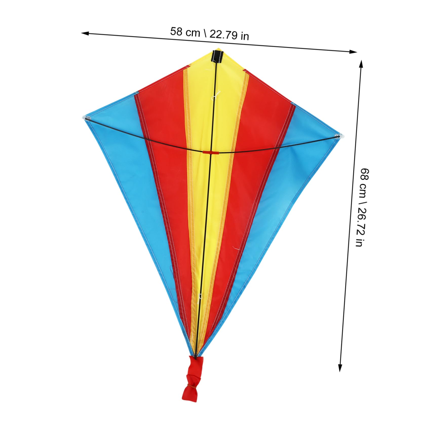 NAMOARLY Large Diamond Kite Toy Kids and Adults Flying Fun Outdoor Kite Long Tail Perfect Present for Christmas Birthday