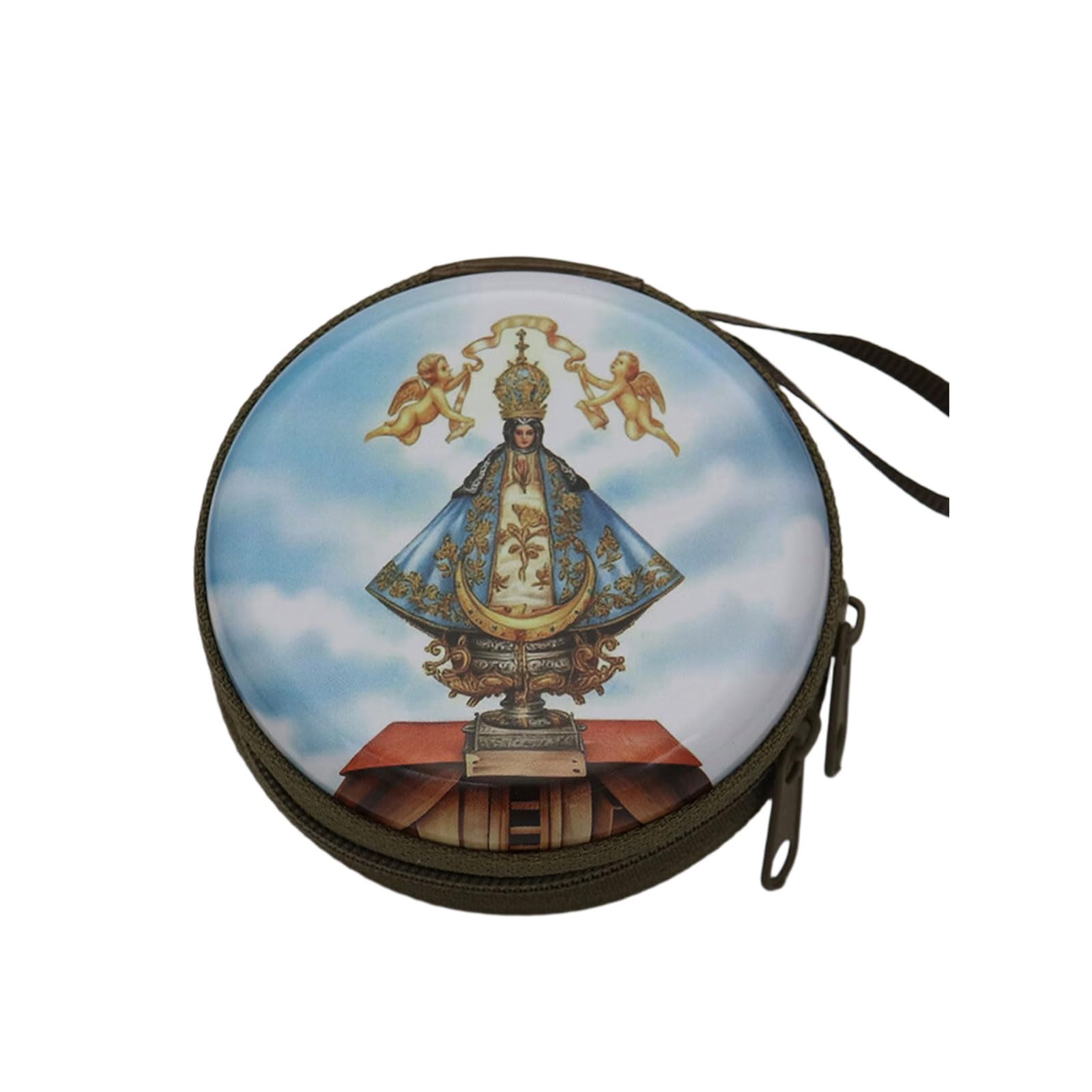 Beimus Catholic Rosary Pouches Religious Jewelry Storage Box Coin Purses Rosary Prayer Bag Religious Jewelry Storage Box Gift Catholic Pouches
