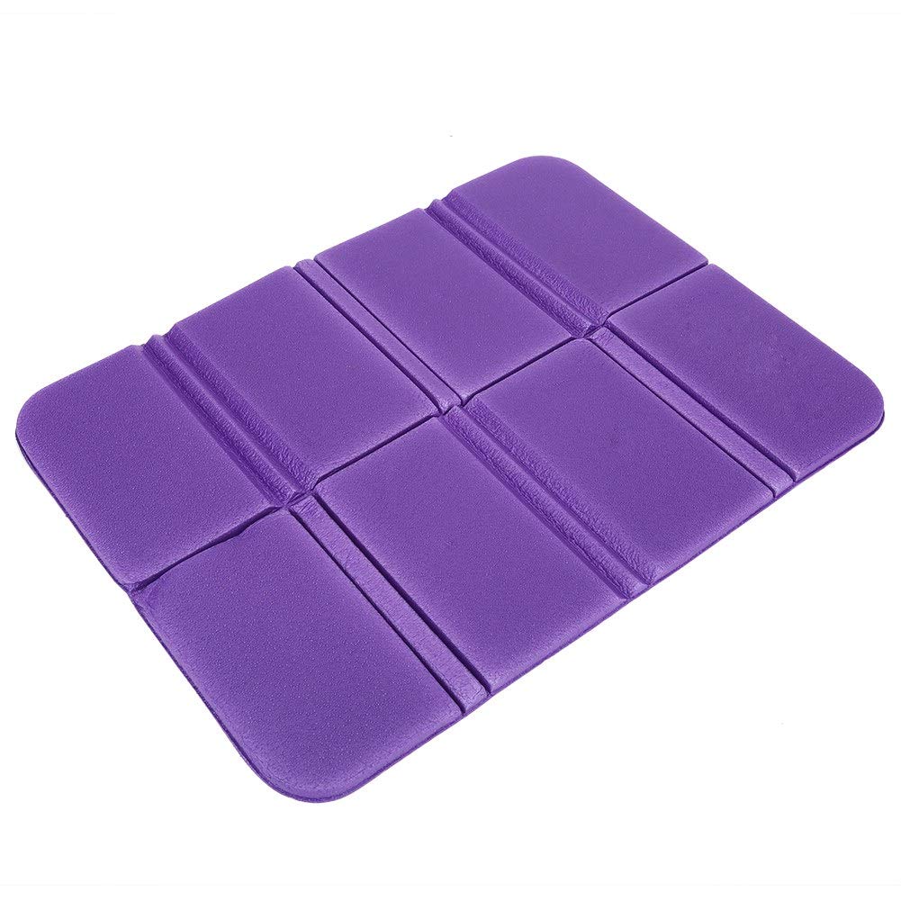 Foldable Folding Seat XPE Cushion Portable Waterproof Picnic Mat Pad Cushion for Outdoor,Camping Cushion Seat, Picnic, Backpacking, Mountaineering,Travel(Purple), Camping Cushion Seat, Foldable