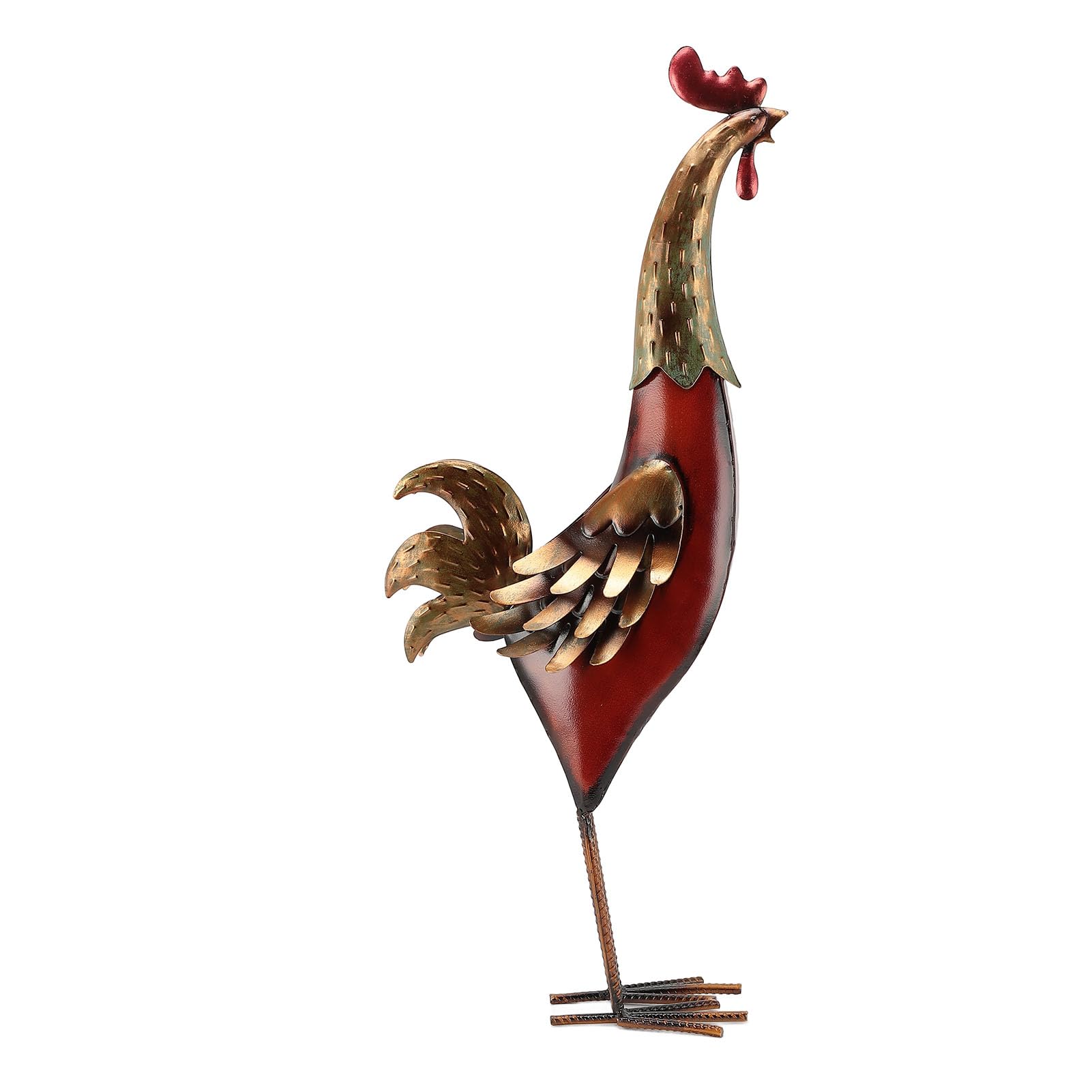 Metal Rooster Sculpture Statua Kurek Koguta wielofunkcyjna pusta figurka dekoracyjna do dekoracji domu ogrodowego