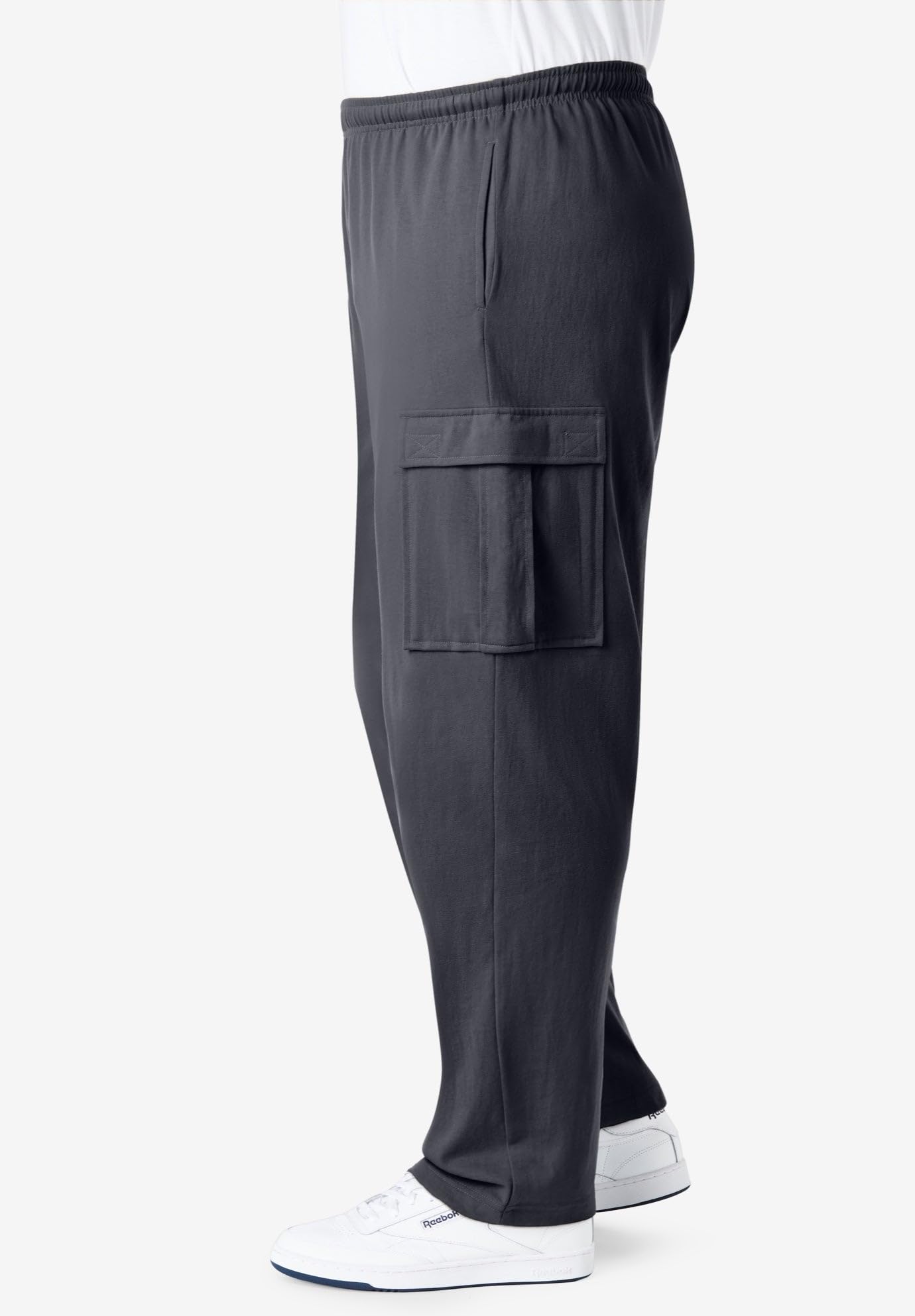 KingSize Mens Big & Tall Lightweight Jersey Cargo Sweatpants product thumbnail 4
