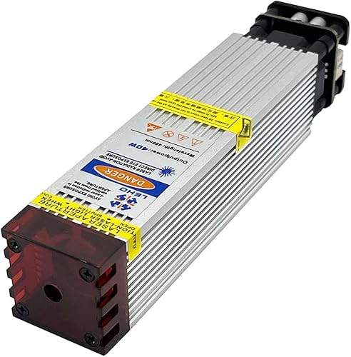 LEHO Módulo láser CNC de 40 W para máquina de grabado CNC, grabado rápido con tecnología de compresión puntual (1.299 x 1.299 x 4.724in)