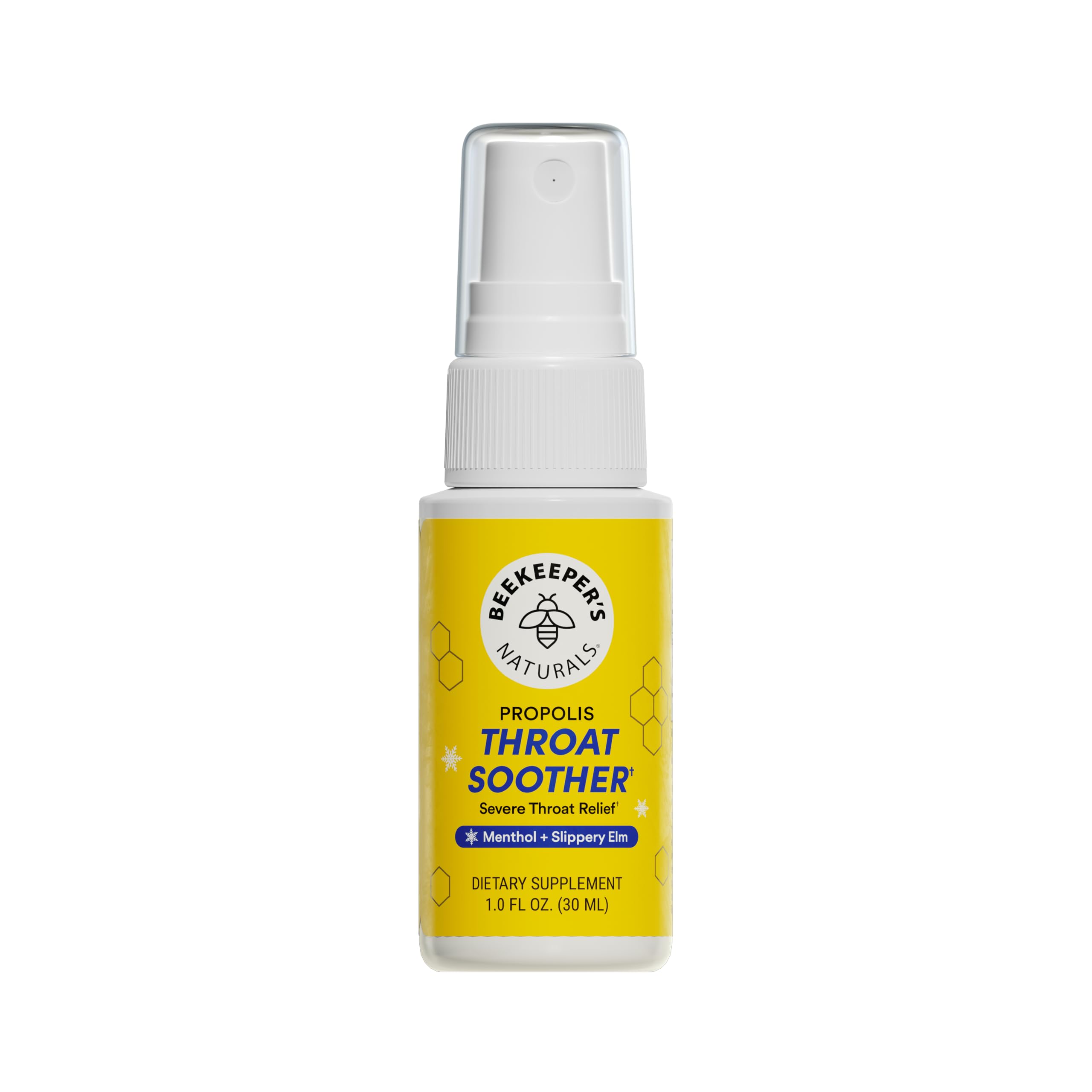 Beekeeper's Naturals Propolis Throat Soother Spray w/ Menthol - Fast Relief