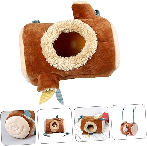 Miniatura 8 de balacoo Cama decorativa para conejillos de indias, jaula de accesorios para escondite, cálida y pequeña hamaca colgante para ratas, casa de nido,