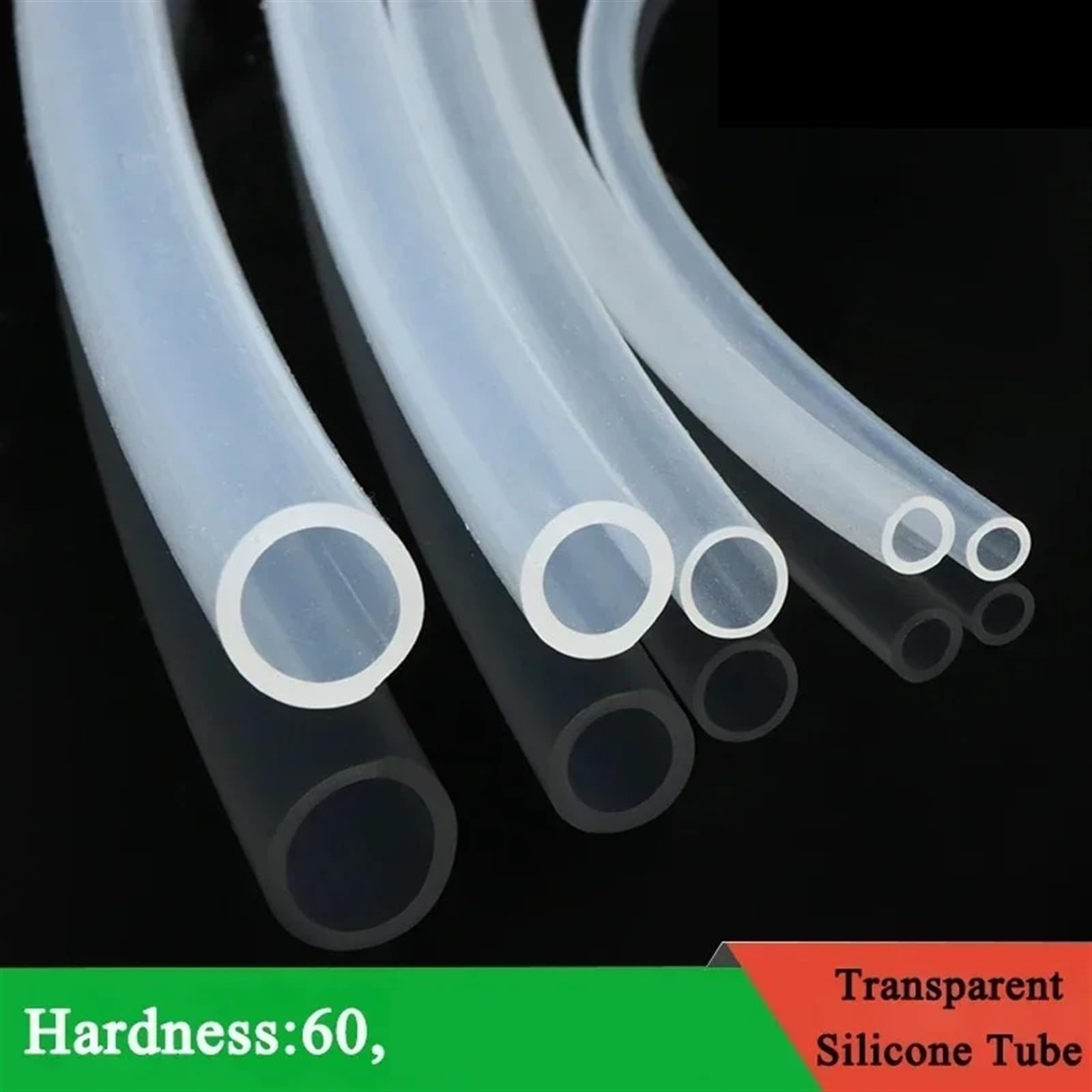 Tubi in silicone | Tubi in silicone di dimensioni trasparenti(5 METERS-ID 8MM OD 12MM)