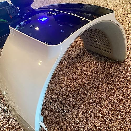 Led Light Therapy For Face 7 Colors Photon Pdt Red Light Therapy Mask For Face Body Pain Relief Skin Rejuvenation, Professional Led Face Mask Light Therapy Led Mask Facial Machine, Salon Home Use #TOP6