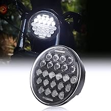 5.75 5 3/4 Motorcycles Led Headlight Compatible with Harley Davidson Sportster Dyna Iron 883 Street Bob Triple Low Rider Wide Glide Headlamp with High/Low Beam & DRL -Black