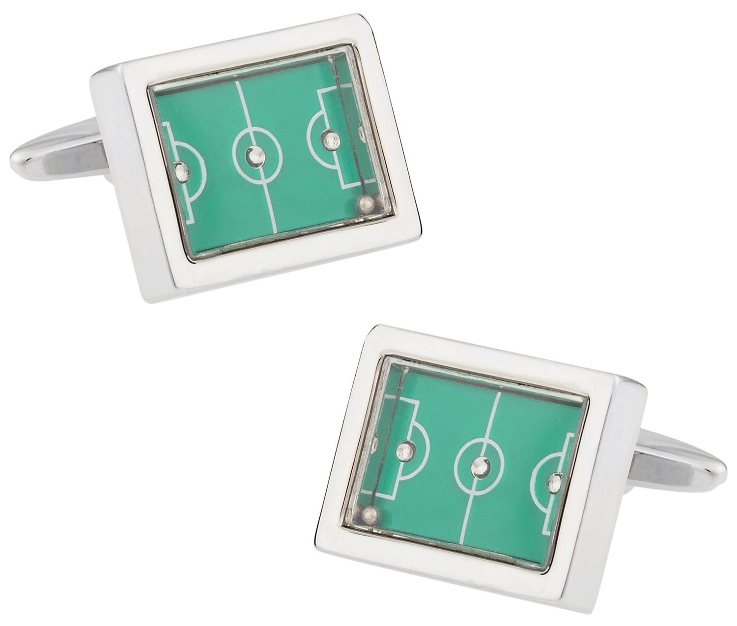Cuff-Daddy Working Soccer Game Cufflinks with Presentation Box