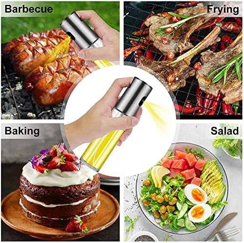Oil Sprayer For Cooking, Olive Oil Mister Spray Glass Bottle For Air Fryer Bbq, Salad, Kitchen, Baking, Roasting, Grilling - 100Ml #TOP3