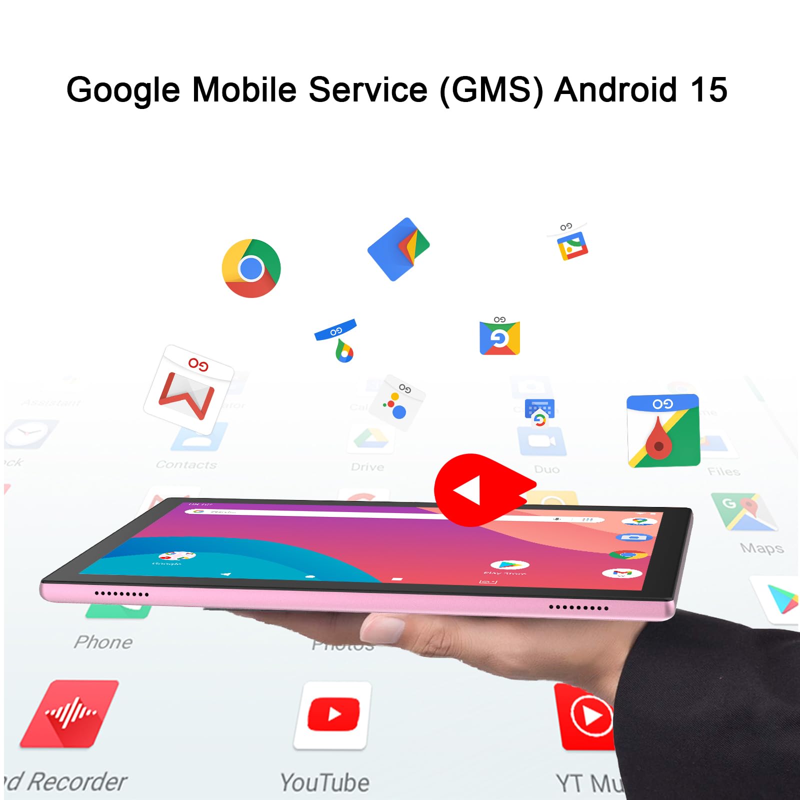 Amazon.com : Android 15 Tablet, 10 inch 2 in 1 Tablets with