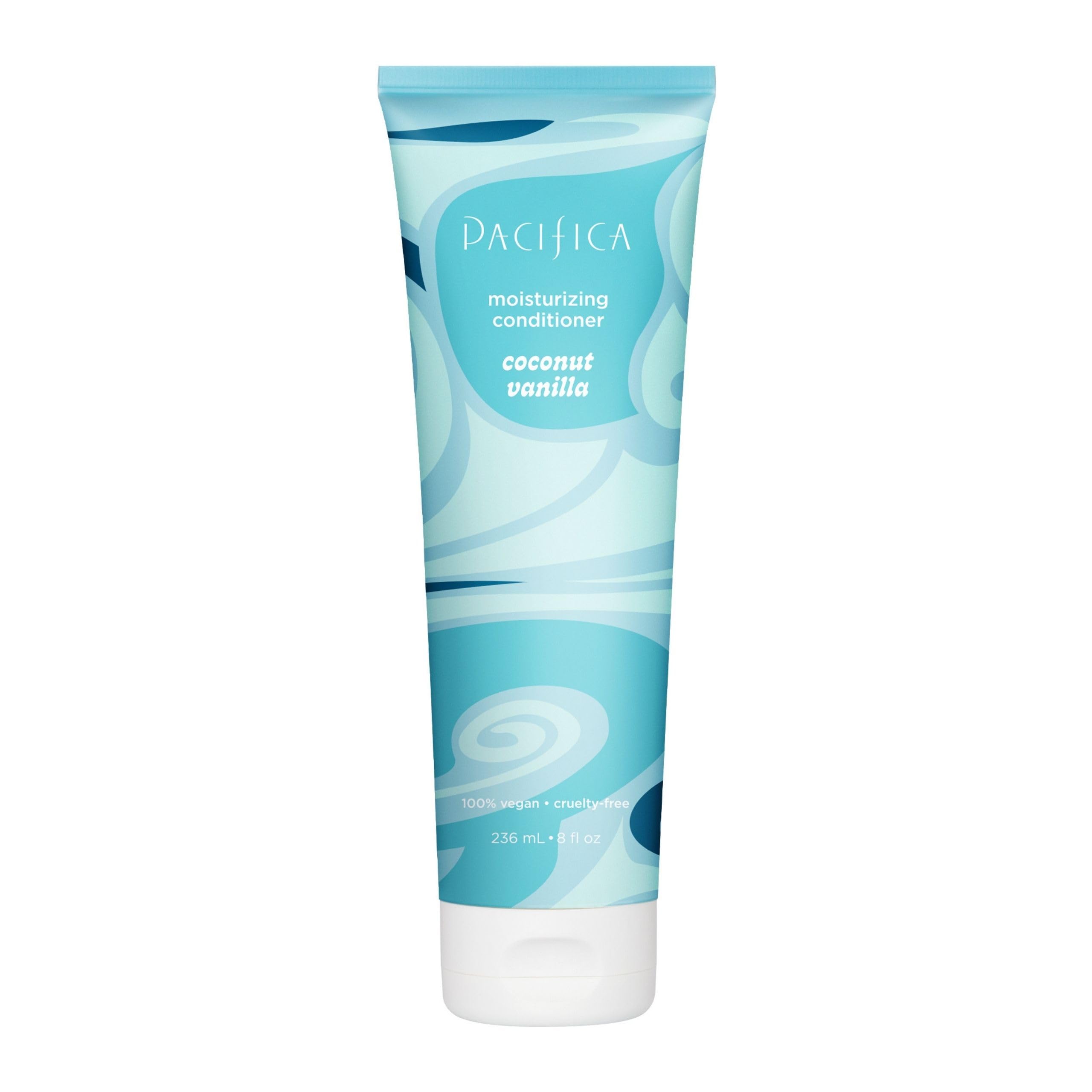 Pacifica Coconut Vanilla Moisturizing Hair Conditioner – Deep Hydrating Treatment for Dry & Damaged Hair, Restorative Shine, Vegan & Sulfate Free Clean Beauty & Hair Care 8 fl oz