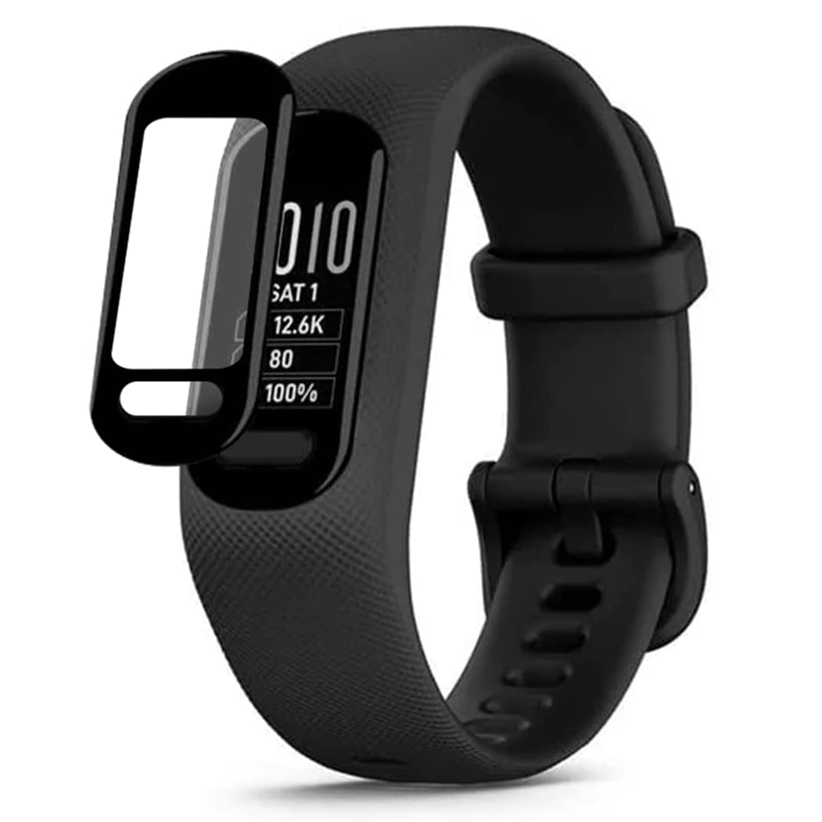 MOTONG For Garmin Vivosmart 5 Screen Protector - Curved Full Coverage PMMA Screen Protectors For Garmin Vivosmart 5 Watch, Anti-Scratch,