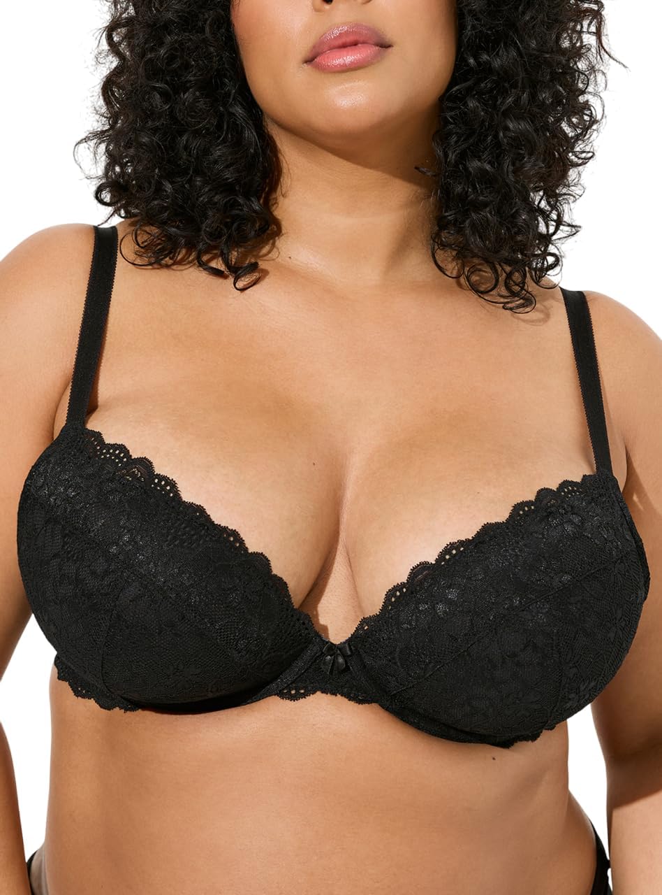 Torrid Women's Plus Size Bra - XO Plunge Push-Up Bra
