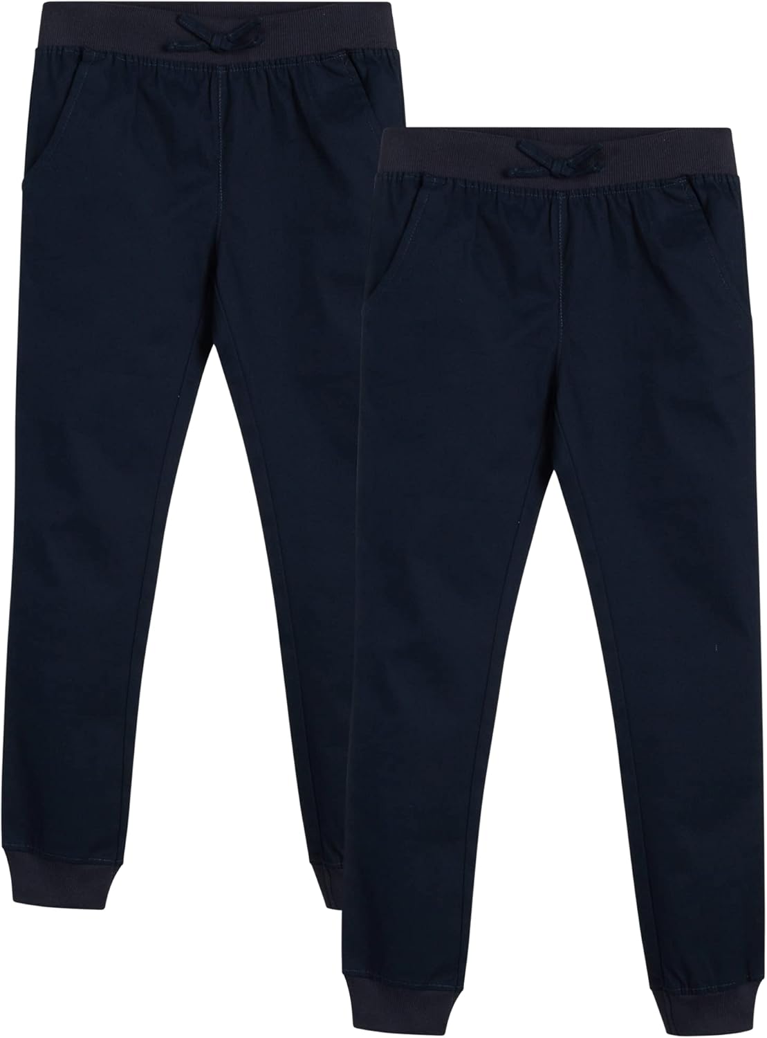 U.S. Polo Assn. Girls' School Uniform - Khaki Jogger Pants (2 Pack): Clothing, Shoes & Jewelry