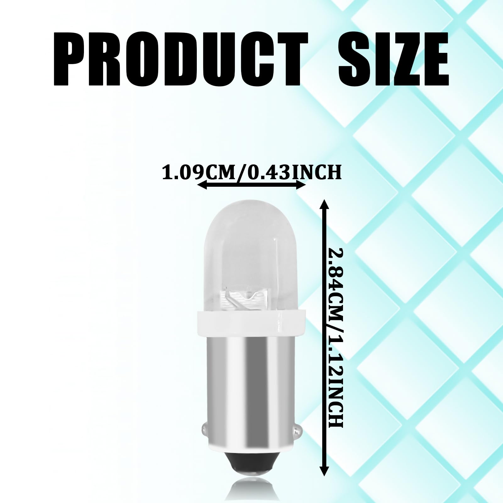 Condition photo showing New/Like New for 10PCS BA9S LED Bulbs, BA9S BA9 1895 1891 57 53 3893 47830 64111 No Error LED Bulb, 120V 3030-SMD 6000K Super Bright Interior Car Bulbs for Map Dome Light, License Plate, Glove Box (White)