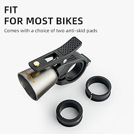 ROCKBROS Bike Bell Classic Bicycle Bell Mountain Bike Bells for Adults with Loud Sound and Fit for 0.87-1.25in/22.2-31.8mm Bicycle Handlebars