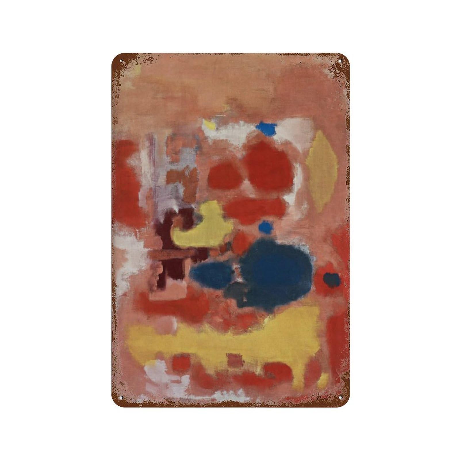 xiaoxiaoshen Mark Rothko Abstract Colorful Expressionist Wall Decor Art Metal Tin Poster Modern Home Decor Art Home Bar Shop Decorations Vintage Sign 30x20cm
