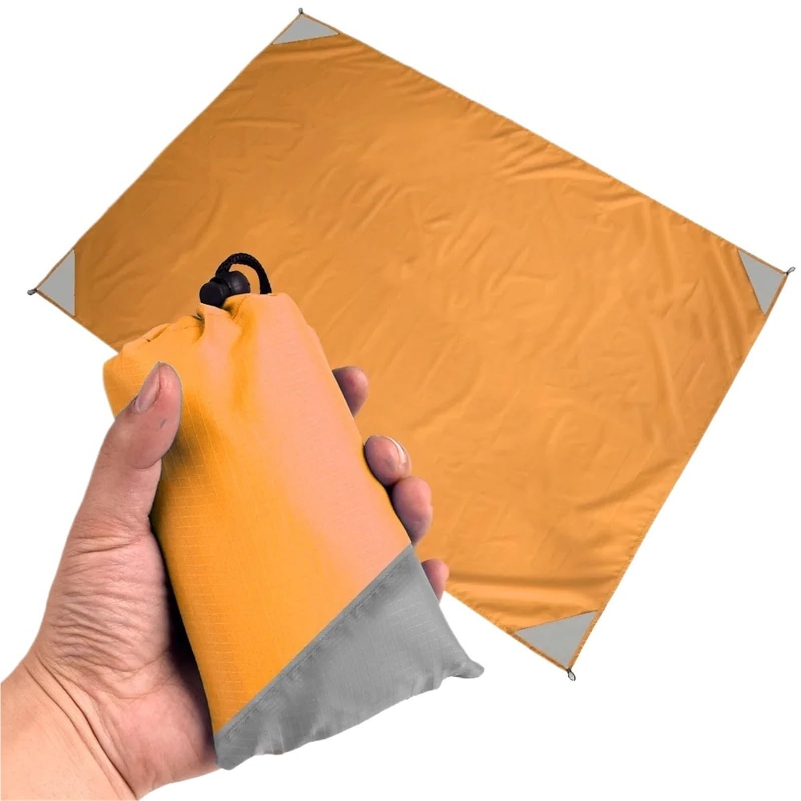 Tapis de camping imperméable pliable pour activités de plage et de pelouse, idéal pour le camping et l'extérieur, portable et facile à nettoyer