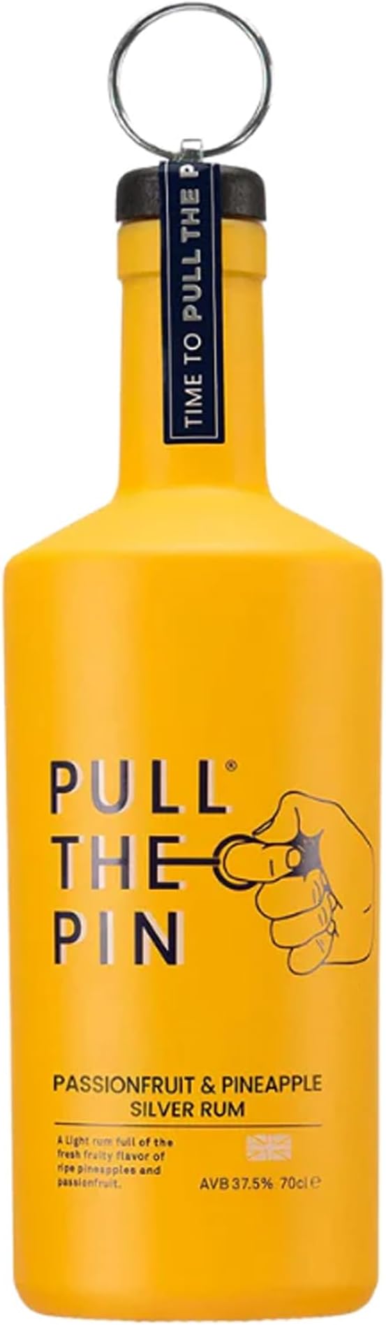 Pull the Pin Passionfruit and Pineapple Rum, 70cl Alcohol Gifts, Light