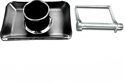 Miniatura 10 de Rockane Placa de pie para gato de remolque, capacidad de 5000 libras con base de pasador para enganche de barco, cámper, barco con marco A, RV -