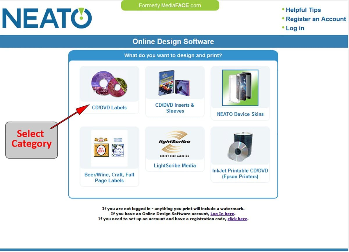 CD DVD Printable Labels - Econo Matte Finish - 100 Disc Labels and 100 Utility Spine and Case Sticker Labels - Online Design Maker Software Included by Neato