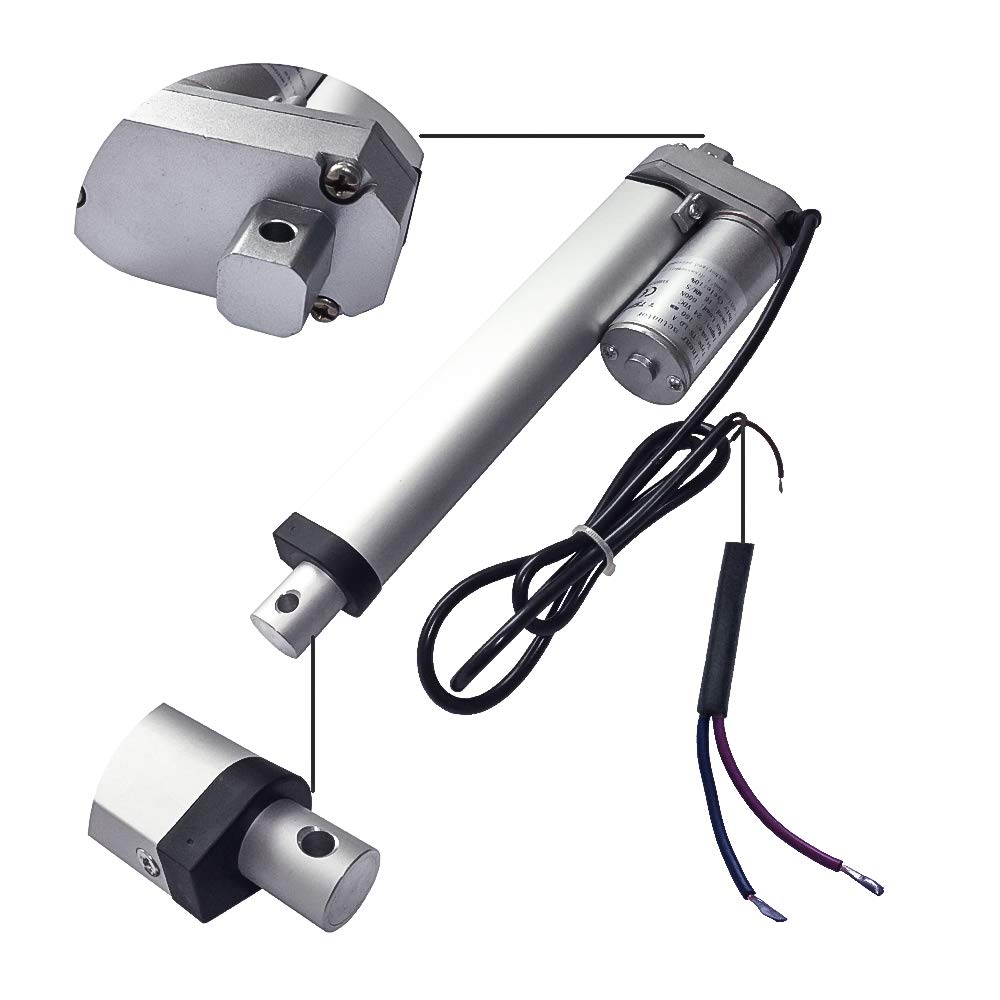 Motor actuador Lineal eléctrico de 12 V CC, Cilindro con Carrera de elevación de 50/100/150/2000/250/300 mm para la Industria automotriz, médica y de Ventanas (200 mm-13/S, 12 V)
