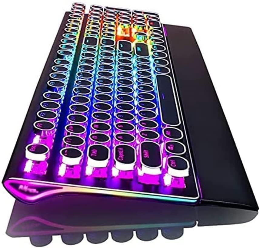 Clavier Mécanique De Jeu Compact Rétroéclairé Blanc - Pour PC Et Ordinateur Portable, Design Gamer