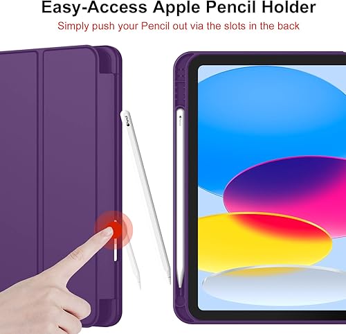 Miniatura 119 de iMieet (A16) Funda de 11 pulgadas 2025/10ª generación de 10.9 pulgadas 2022 con soporte para lápices, funda inteligente con soporte triple y parte