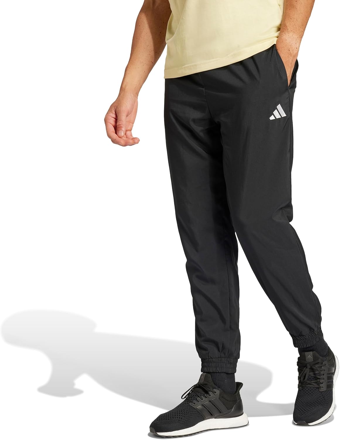 adidas Mens Essentials Small Logo Elasticated Stanford Pants