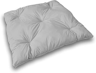 LIGHT GREY square Big Soft Floor Cushion Pillow (40x40 inch) Multi Colours Meditation Reading Corner Tent Cover Teepee Mat Comfortable Seat Cozy Tipi Canopy Indoor Pillow Living Room Bedroom Pad (Light Grey, Square)