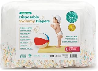 Little Toes Natural Disposable Swimmy Baby Diapers, Large (Pack of 24)