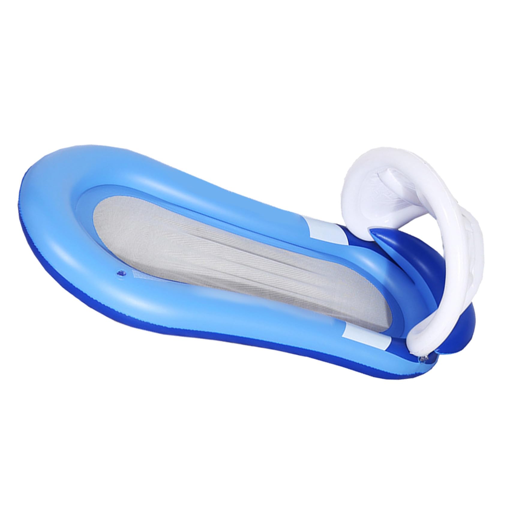 Cama Flotante Inflable con Sombrilla Desmontable, Hamaca de PVC