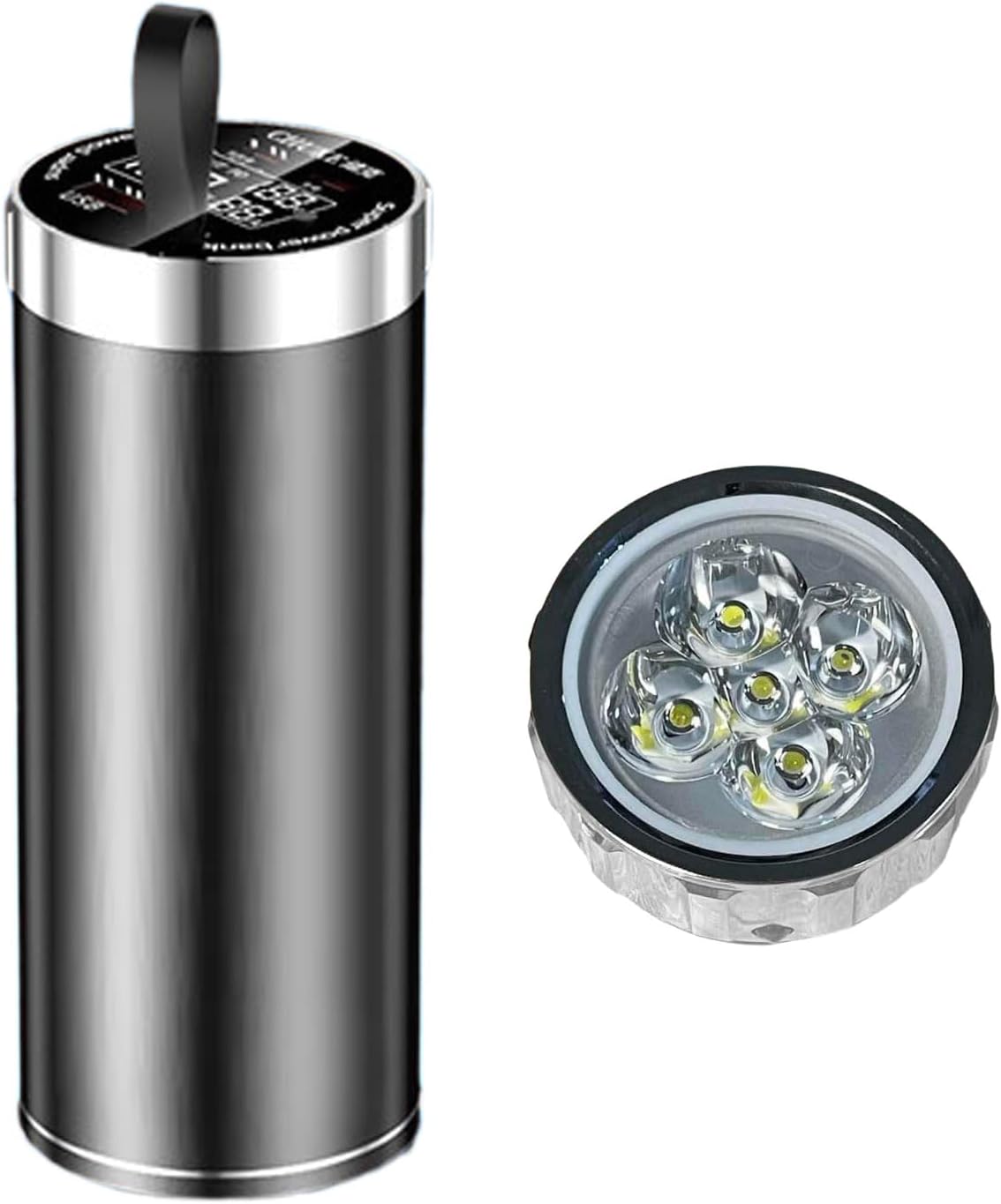 46950 充電式パワーパックハウジング、強力な LED 懐中電灯パックエンクロージャキャンプ &amp; アウトドア旅行旅行ソリュ