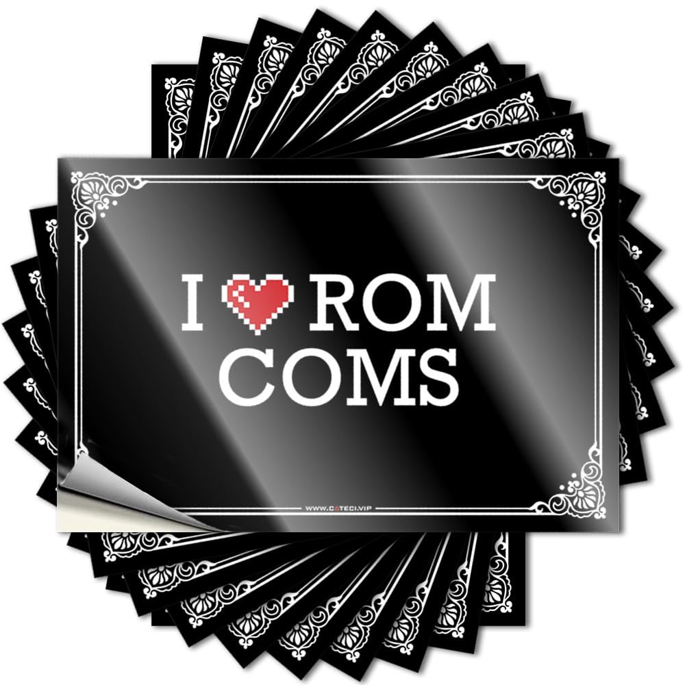 Small Tattoo - New Western Wall I Love ROM Coms(8X12CM)