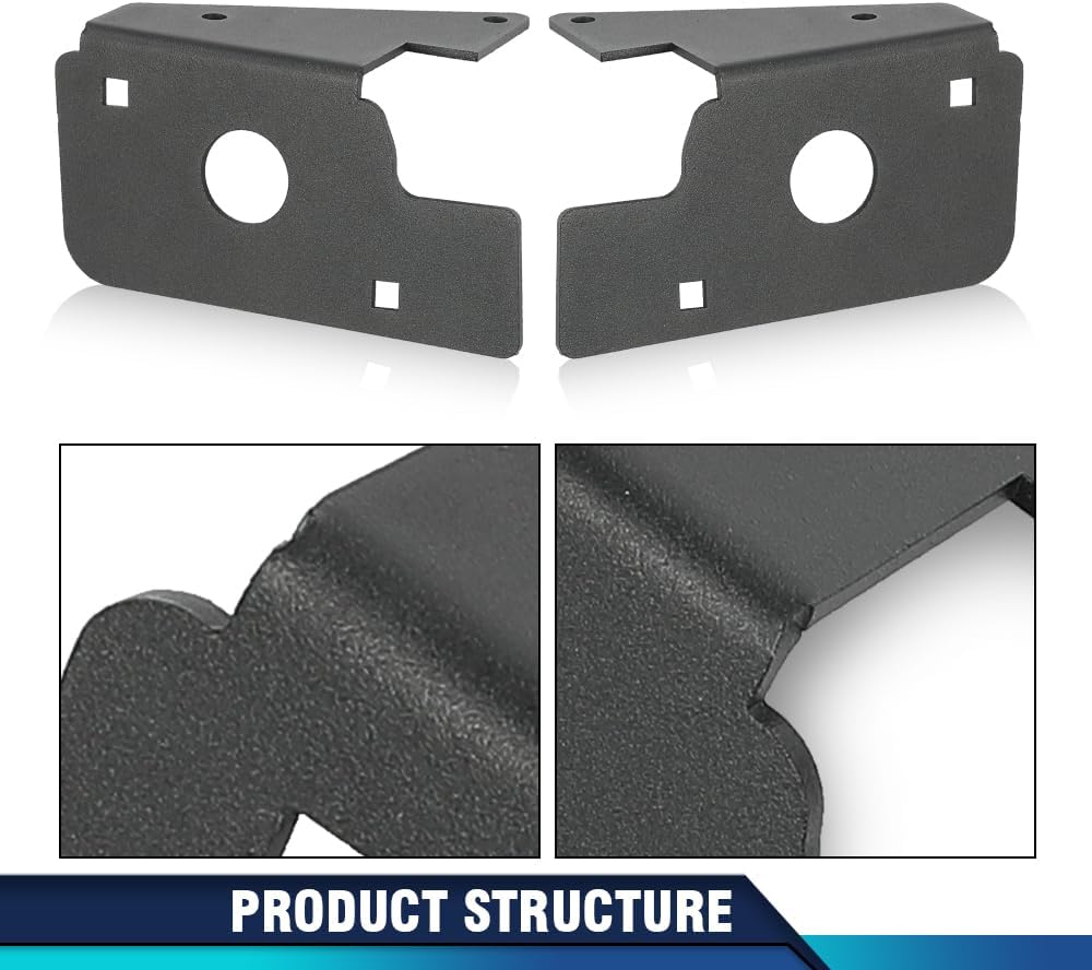 PIT66 LED Fog Light Mounting Bracket Compatible with Chevy Silverado 1500 2007-2013/Fit Chevy Silverado 2500 3500 2007-2014