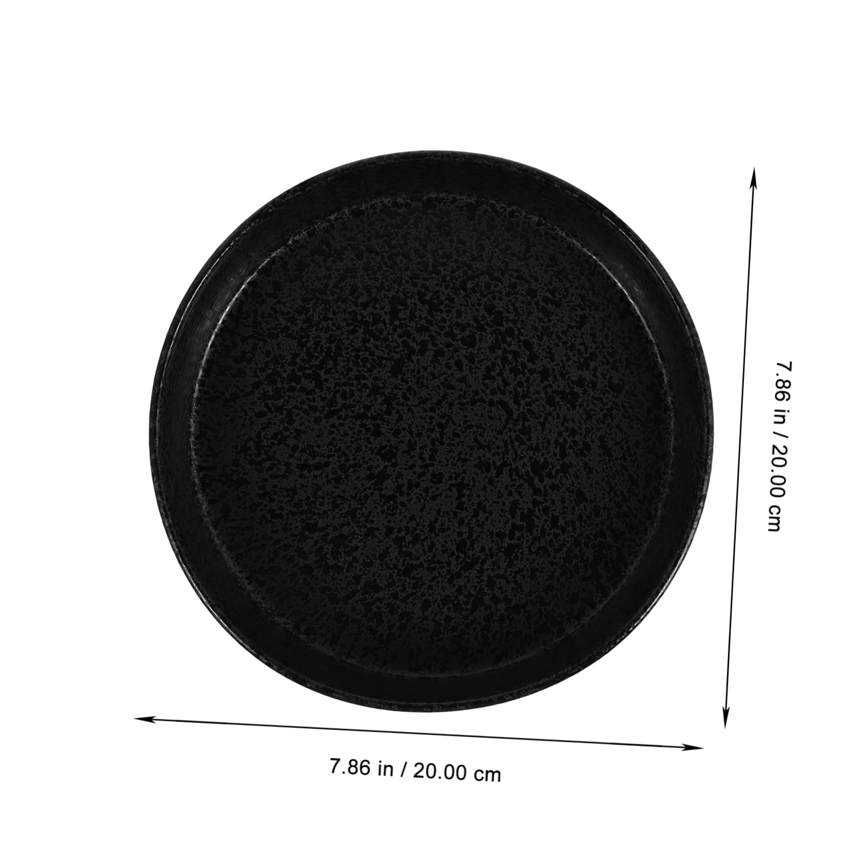 Yardwe Ceramic Plant Saucer 20cm Round Flower Pot Saucer Ceramic Drain Tray for Indoor Balcony Garden Decorations - Image 2