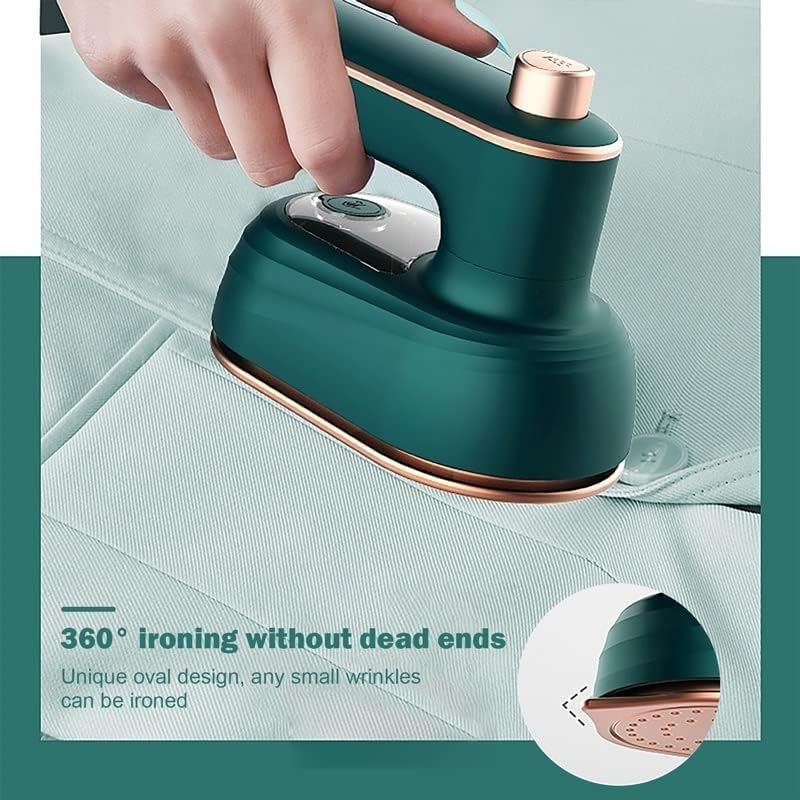 YIRENZUI Mini Steam Iron Handheld Wet and Dry Dual Hot Steam Portable Garment Steamer Home Travel Mini Iron，Rotary Hanging Ironing steam Ironing Household Mini Hanging Ironing Machine