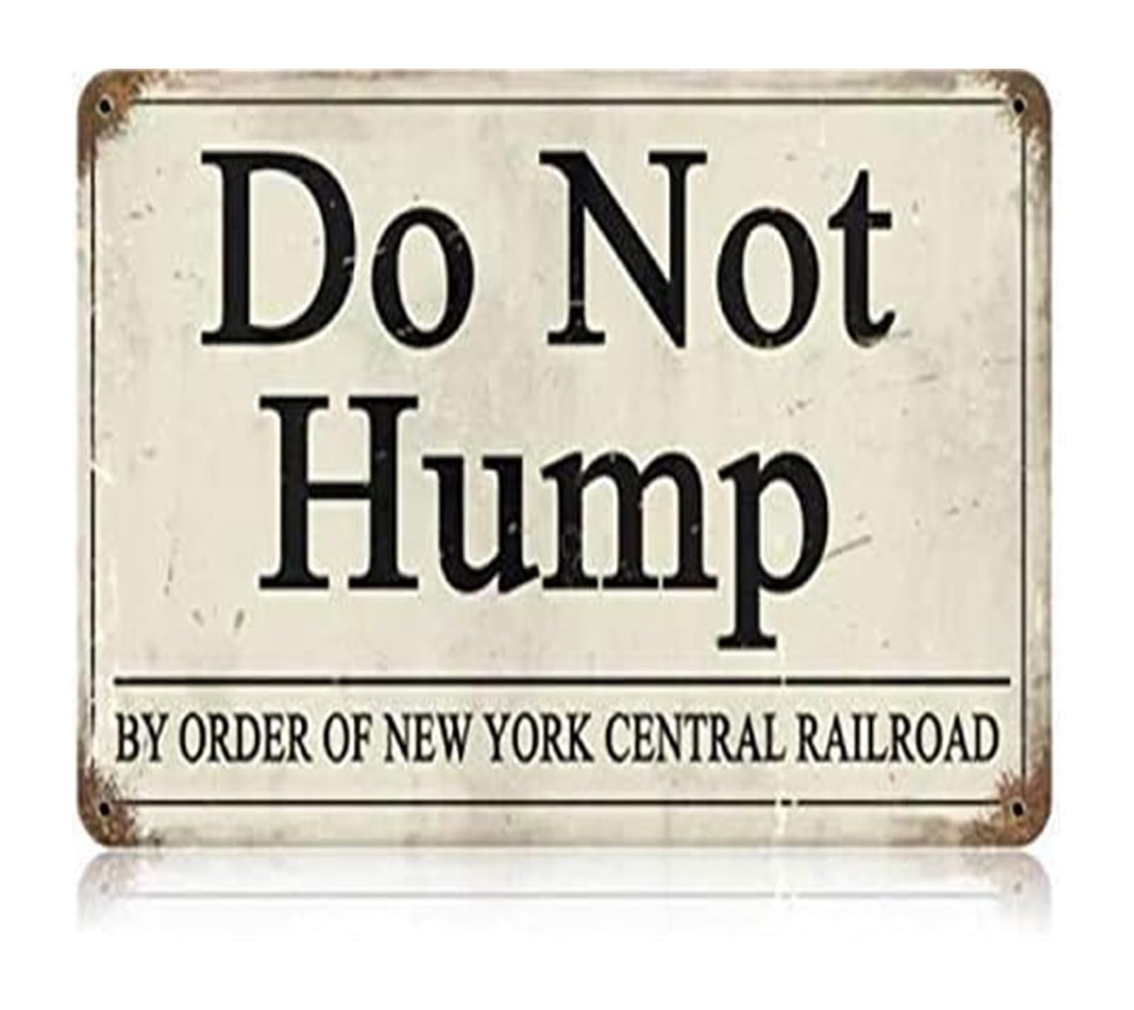 NWPNLXEA Vintage Do Not Hump Sign Sarcastic Humor Metal Tin Sign for Man Cave or Game Room 8 X 12 in