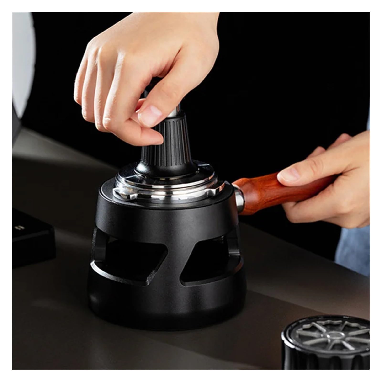 Stazione for Pressino for Caffè Accessori for Caffè Espresso Cucina Caffetteria HoApplicationhold Cradleaurant Tappetino for Pressatura for Portafiltro Da 58 Mm, Supporto Stabile