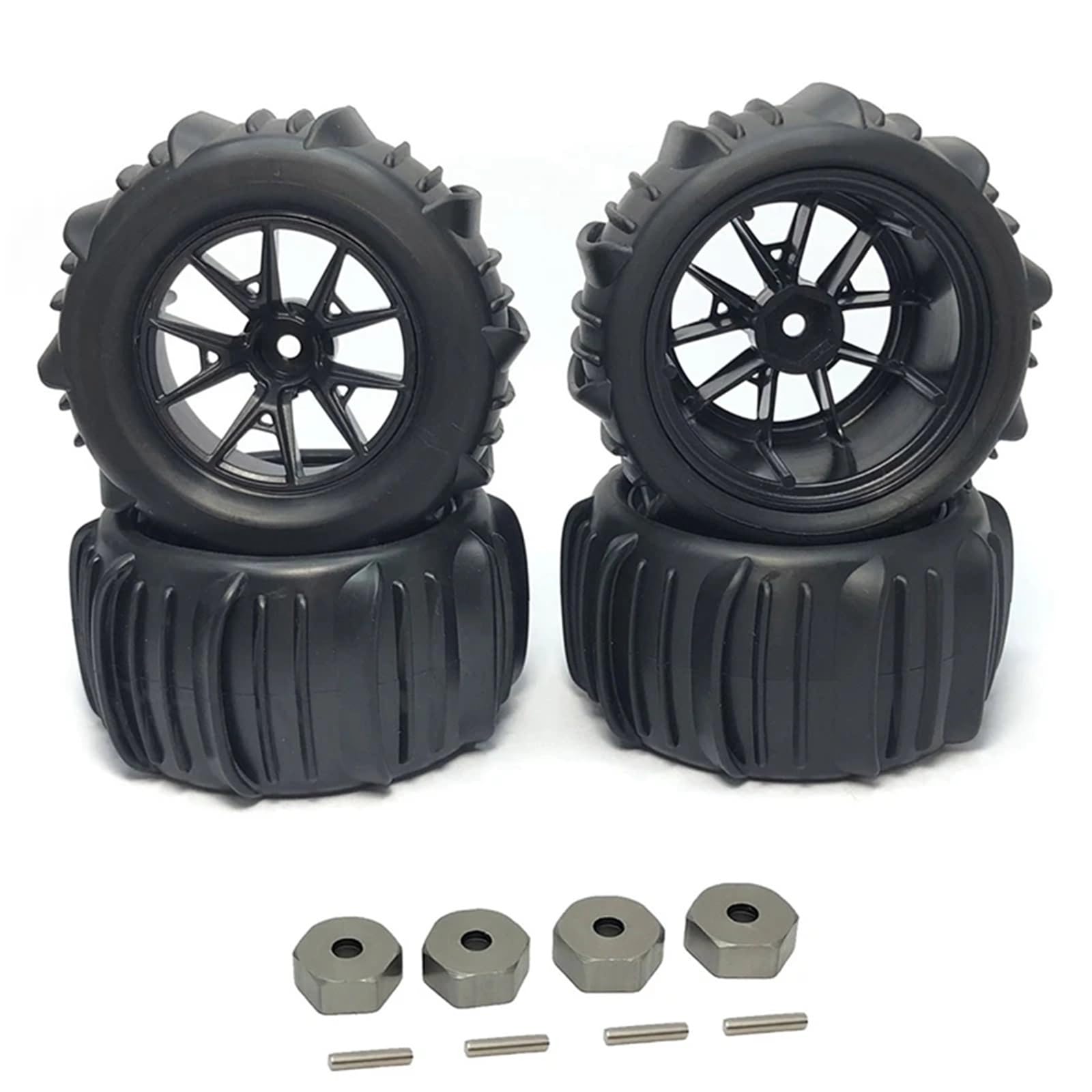 Neumático RC Compatible con Wltoys 144001 144010 144002 124016 124017 124018 124019 4 Uds 84Mm Neumático De para Arena para Nieve Rueda RC Piezas De Actualización De Coche