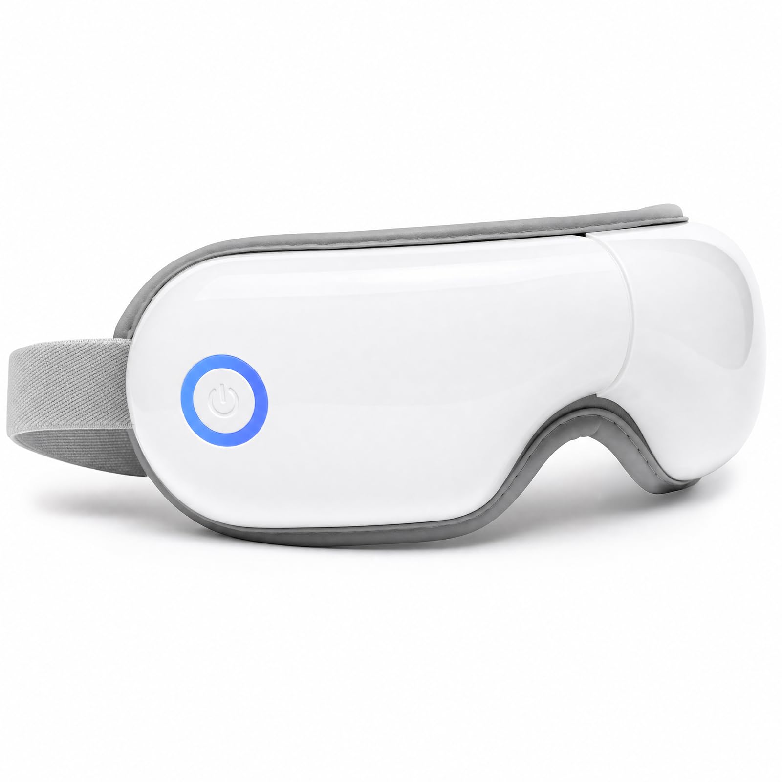 Masajeador de ojos con calor y Bluetooth, terapia de ojos secos, masajeador de sien, máscara térmica para dormir, calentador de ojos recargable. Regalos para aliviar el estrés para mujeres
