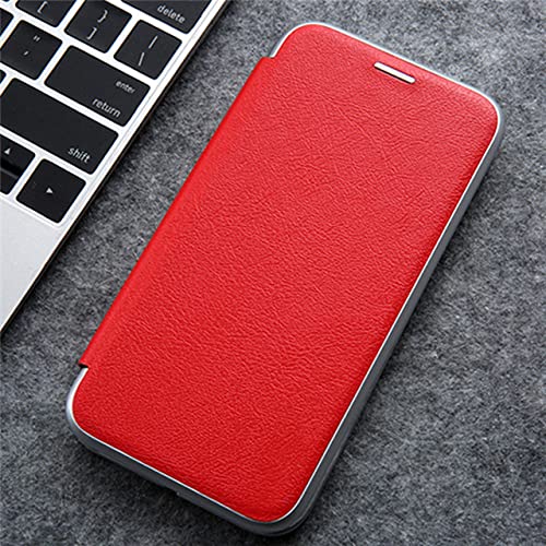 Étui antichoc iPhone 12 Mini rouge pour éviter les rayures d'écran avec rabat